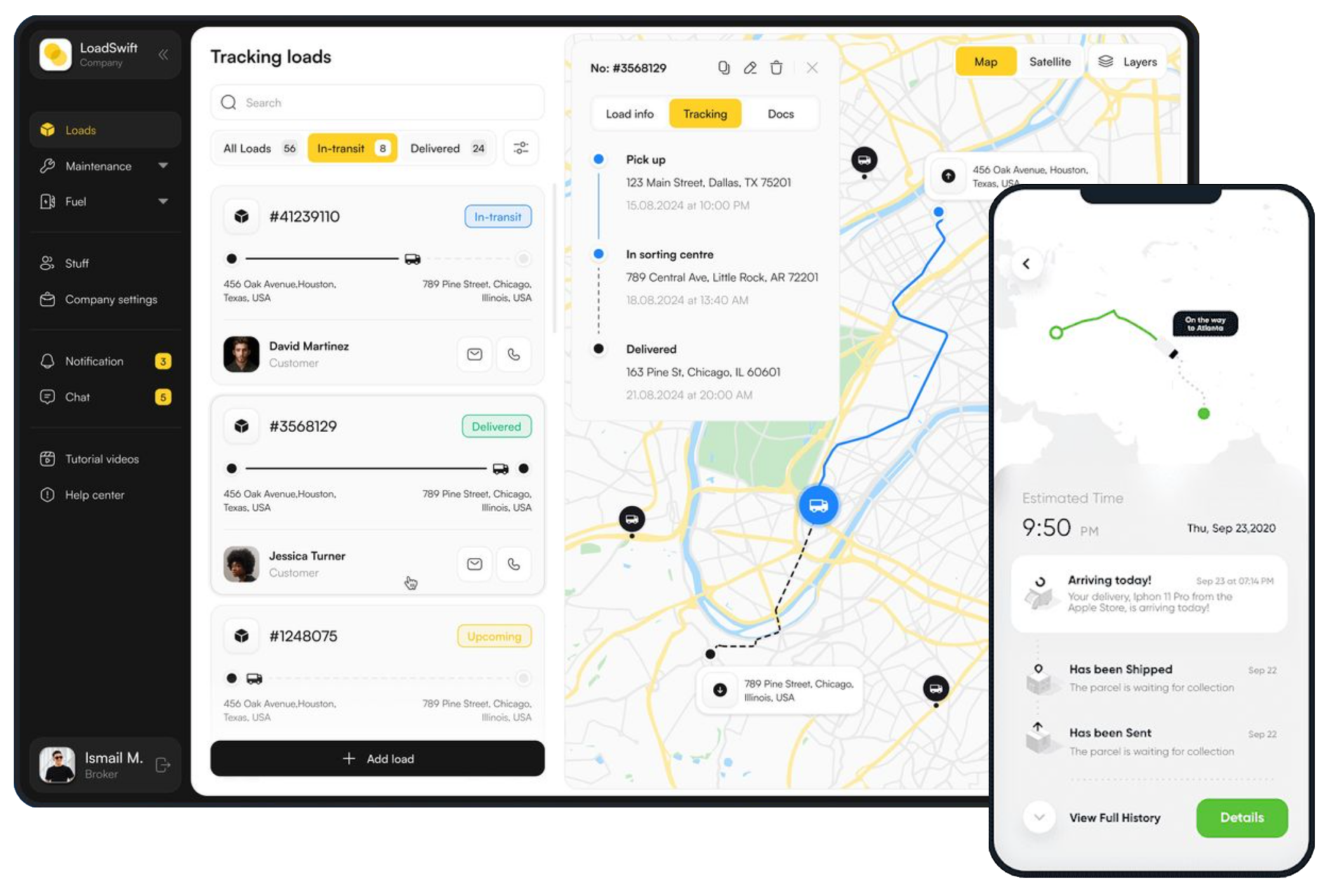 SERVICE 1 UI für Service Center